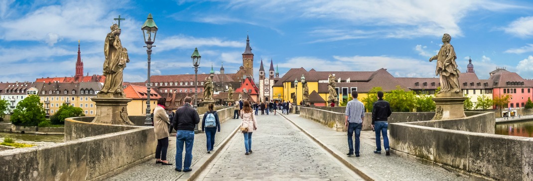 Fußgängerbrücke in Würzburg